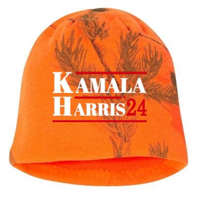 Harris 2024 Kamala Harris 2024 Elections American Flag Kati - Camo Knit Beanie