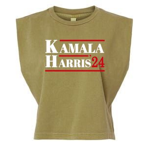 Harris 2024 Kamala Harris 2024 Elections American Flag Garment-Dyed Women's Muscle Tee