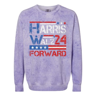 Harriswaltz 2024 Kamalaharris Timwaltz 2024 Colorblast Crewneck Sweatshirt