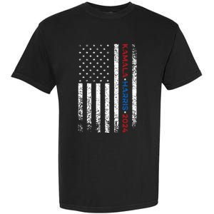 Harris 2024 Kamala Harris 2024 Elections American Flag Garment-Dyed Heavyweight T-Shirt