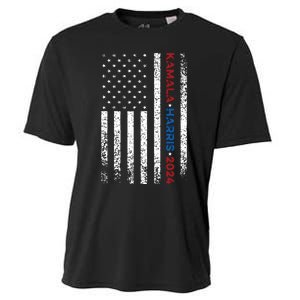 Harris 2024 Kamala Harris 2024 Elections American Flag Cooling Performance Crew T-Shirt