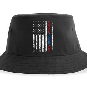 Harris 2024 Kamala Harris 2024 Elections American Flag Sustainable Bucket Hat