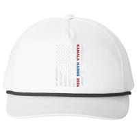 Harris 2024 Kamala Harris 2024 Elections American Flag Snapback Five-Panel Rope Hat