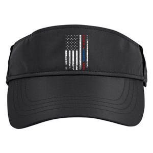 Harris 2024 Kamala Harris 2024 Elections American Flag Adult Drive Performance Visor