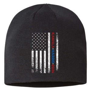 Harris 2024 Kamala Harris 2024 Elections American Flag Sustainable Beanie