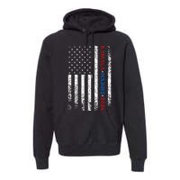 Harris 2024 Kamala Harris 2024 Elections American Flag Premium Hoodie