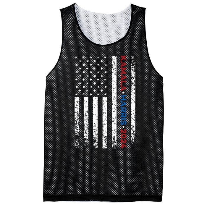 Harris 2024 Kamala Harris 2024 Elections American Flag Mesh Reversible Basketball Jersey Tank