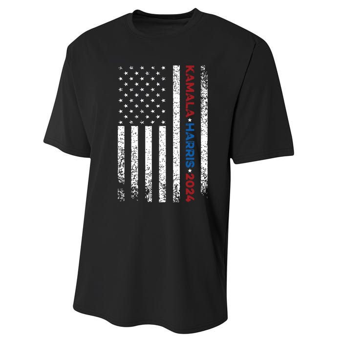 Harris 2024 Kamala Harris 2024 Elections American Flag Performance Sprint T-Shirt