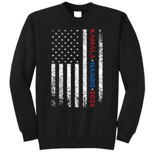 Harris 2024 Kamala Harris 2024 Elections American Flag Tall Sweatshirt