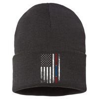 Harris 2024 Kamala Harris 2024 Elections American Flag Sustainable Knit Beanie