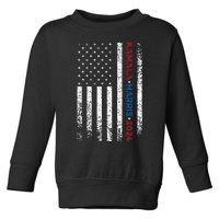 Harris 2024 Kamala Harris 2024 Elections American Flag Toddler Sweatshirt