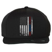 Harris 2024 Kamala Harris 2024 Elections American Flag Wool Snapback Cap