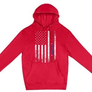 Harris 2024 Kamala Harris 2024 Elections American Flag Premium Pullover Hoodie