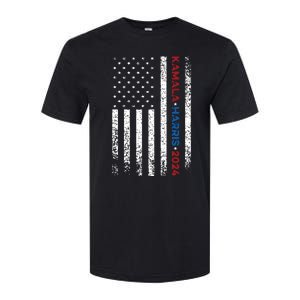 Harris 2024 Kamala Harris 2024 Elections American Flag Softstyle CVC T-Shirt