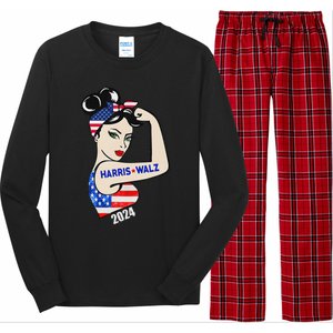 Harriswaltz 2024 Kamalaharris Timwaltz 2024 Long Sleeve Pajama Set