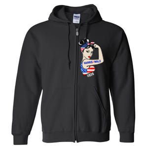 Harriswaltz 2024 Kamalaharris Timwaltz 2024 Full Zip Hoodie