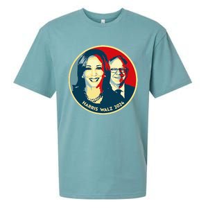 Harriswaltz 2024 Kamalaharris Timwaltz 2024 Sueded Cloud Jersey T-Shirt