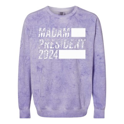 Harris 2024 Kamala For President Sneakers Meme Colorblast Crewneck Sweatshirt