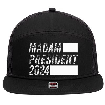 Harris 2024 Kamala For President Sneakers Meme 7 Panel Mesh Trucker Snapback Hat