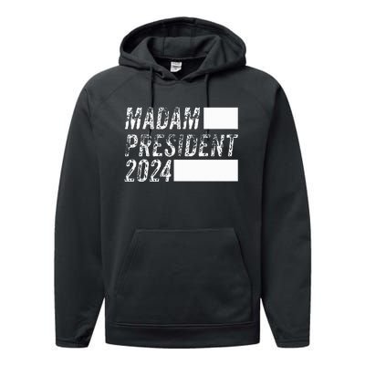 Harris 2024 Kamala For President Sneakers Meme Performance Fleece Hoodie