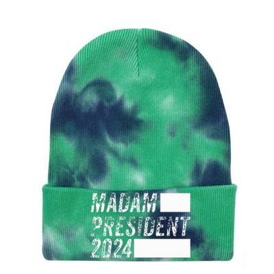 Harris 2024 Kamala For President Sneakers Meme Tie Dye 12in Knit Beanie