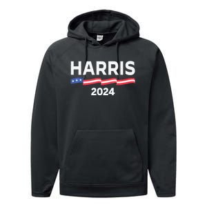 Harriswaltz 2024 Kamala Harris Tim Waltz 2024 Performance Fleece Hoodie