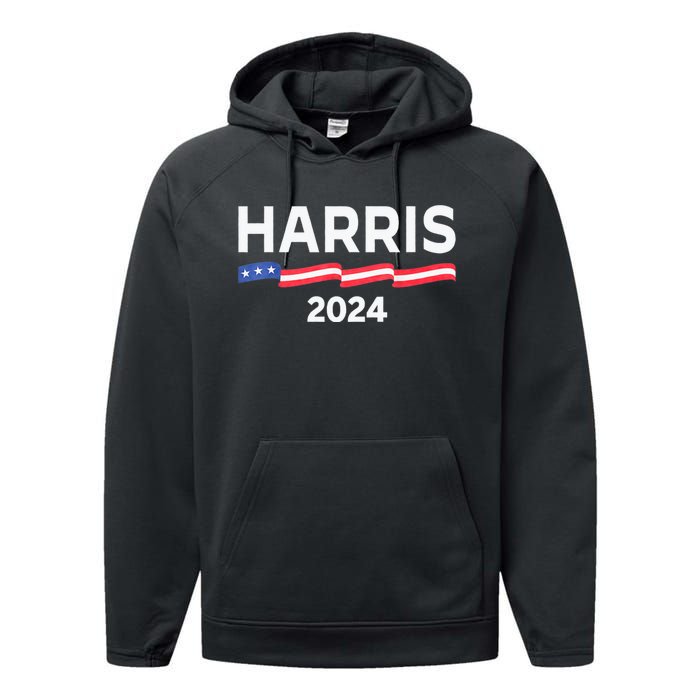 Harriswaltz 2024 Kamala Harris Tim Waltz 2024 Performance Fleece Hoodie