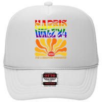 Harriswaltz 2024 Kamalaharris Timwaltz 2024 High Crown Mesh Back Trucker Hat