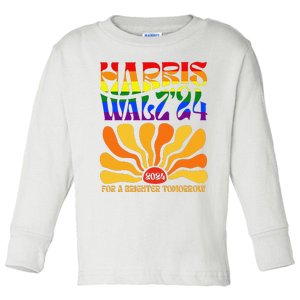 Harriswaltz 2024 Kamalaharris Timwaltz 2024 Toddler Long Sleeve Shirt