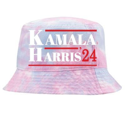 Harris 2024 Kamala Harris 2024 Elections American Flag Tie-Dyed Bucket Hat