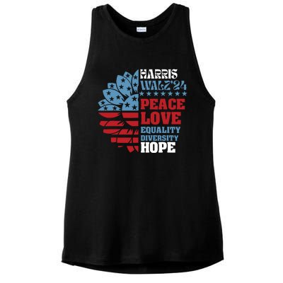 Harriswaltz 2024 Kamalaharris Timwaltz 2024 Ladies PosiCharge Tri-Blend Wicking Tank