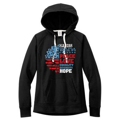 Harriswaltz 2024 Kamalaharris Timwaltz 2024 Women's Fleece Hoodie