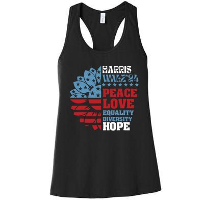 Harriswaltz 2024 Kamalaharris Timwaltz 2024 Women's Racerback Tank