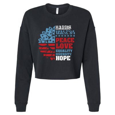 Harriswaltz 2024 Kamalaharris Timwaltz 2024 Cropped Pullover Crew