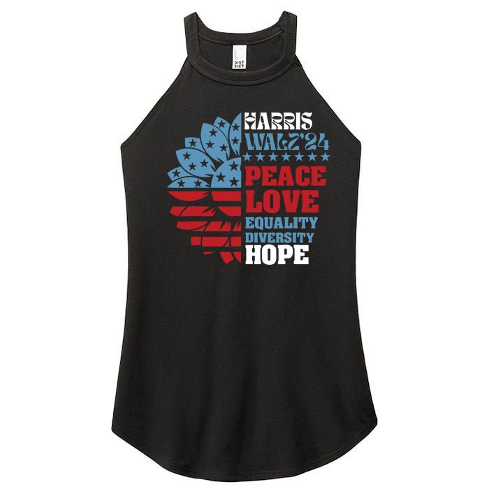 Harriswaltz 2024 Kamalaharris Timwaltz 2024 Women's Perfect Tri Rocker Tank