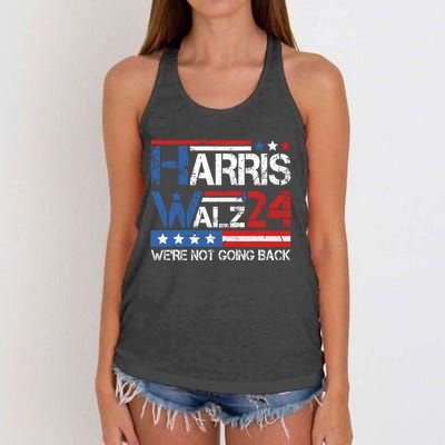 Harriswaltz 2024 Kamalaharris Timwaltz 2024 Women's Knotted Racerback Tank