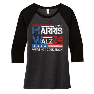 Harriswaltz 2024 Kamalaharris Timwaltz 2024 Women's Tri-Blend 3/4-Sleeve Raglan Shirt