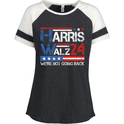 Harriswaltz 2024 Kamalaharris Timwaltz 2024 Enza Ladies Jersey Colorblock Tee