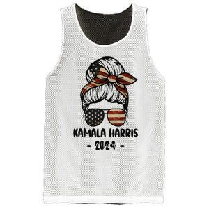 Harris 2024 Kamala Harris 2024 Messy Bun Elections Mesh Reversible Basketball Jersey Tank