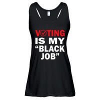 Harriswaltz 2024 Kamalaharris 2024 Timwaltz 2024 Voting Is My Black Job Ladies Essential Flowy Tank