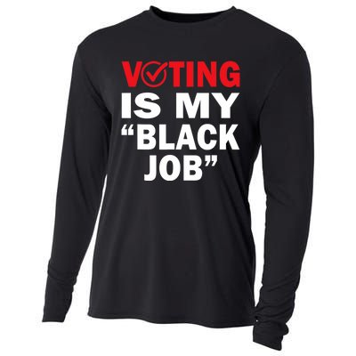 Harriswaltz 2024 Kamalaharris 2024 Timwaltz 2024 Voting Is My Black Job Cooling Performance Long Sleeve Crew