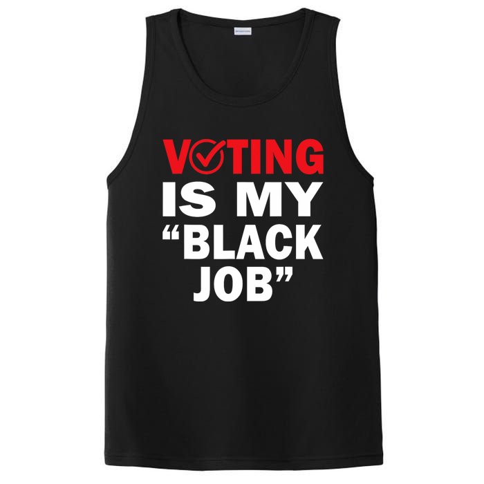 Harriswaltz 2024 Kamalaharris 2024 Timwaltz 2024 Voting Is My Black Job PosiCharge Competitor Tank