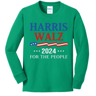 Harriswaltz 2024 Kamalaharris Timwaltz 2024 Kids Long Sleeve Shirt