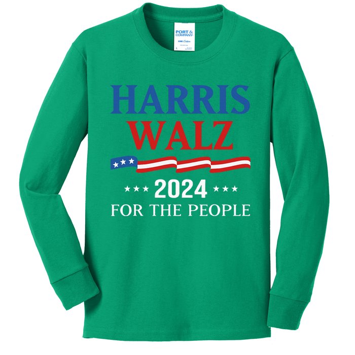 Harriswaltz 2024 Kamalaharris Timwaltz 2024 Kids Long Sleeve Shirt