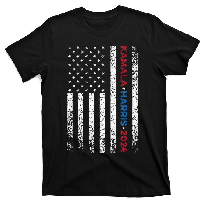 Harris 2024 Kamala Harris 2024 Elections American Flag T-Shirt