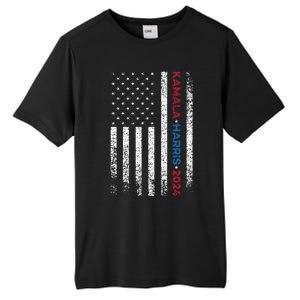 Harris 2024 Kamala Harris 2024 Elections American Flag Tall Fusion ChromaSoft Performance T-Shirt