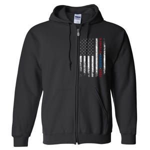 Harris 2024 Kamala Harris 2024 Elections American Flag Full Zip Hoodie