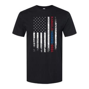 Harris 2024 Kamala Harris 2024 Elections American Flag Softstyle CVC T-Shirt