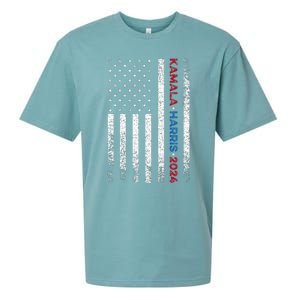 Harris 2024 Kamala Harris 2024 Elections American Flag Sueded Cloud Jersey T-Shirt