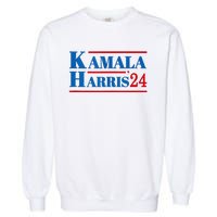 Harris 2024 Kamala Harris 2024 Elections American Flag Garment-Dyed Sweatshirt